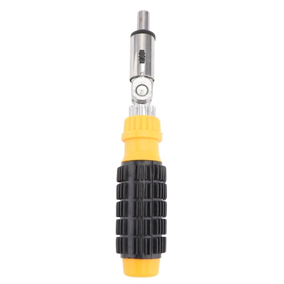 HONMEET Industrial Black Steel Ratchet Wrench Handle with Replaceable Socket for Maintenance and Repair Work