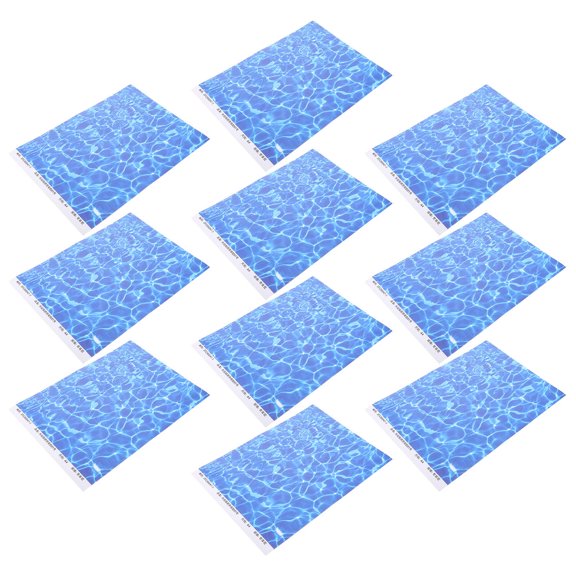 HONMEET Blue Ocean Wave Background Sticker for DIY Crafts and Living Room Decoration