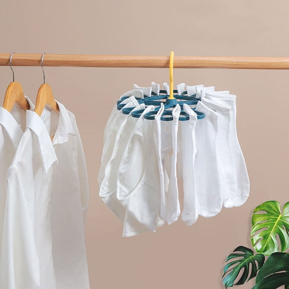 HONMEET Rotating Sock Drying Rack for Home, PP Material, Space-Saving Design, Easy to Use and Store