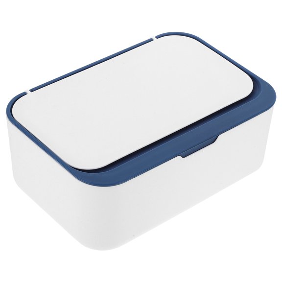 HONMEET Blue Tissue Box for Car with Lid Multifunctional Reusable Storage Organizer for Office and Home