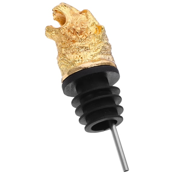 HONMEET Golden Animal Head Wine Pourer Spout for Easy Spill Free Wine Pouring