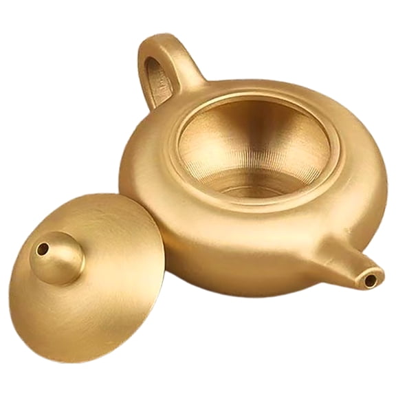 HONMEET Brass Teapot for Indoor Space Decor and Home Decor 1 PCS