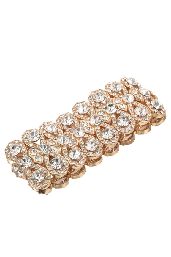 Bridal Rose Charm Stretch Bracelet 1 Piece Wedding Jewelry Accessory for Brides and Special Occasions