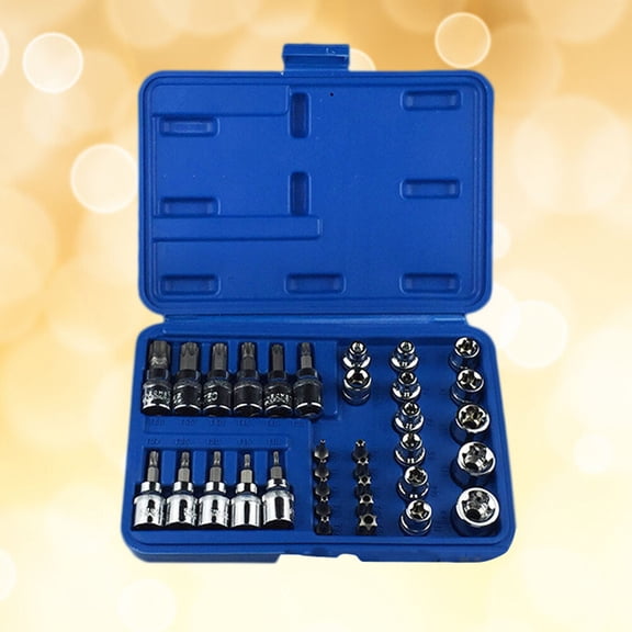 HONMEET British System Socket Set Plated Silver with Printed Sizes for Car and Machinery Repair