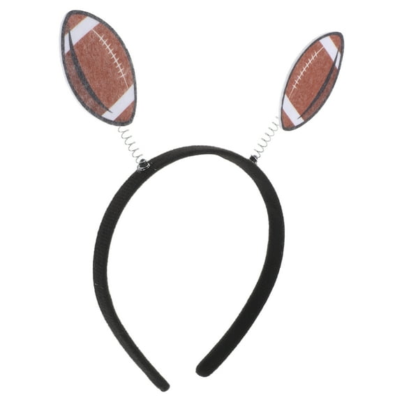 HONMEET Brown Circular Headband 1 Pack Sports Fan Accessory for Football Games and Themed Activities