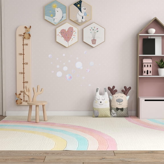 HONMEET Bubbles Pattern Wall Decal for Living Room Decoration Self Adhesive Removable Sticker