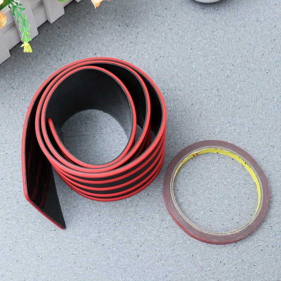 HONMEET Bumper Protector for SUV Black PVC for Car Bumper 1Set