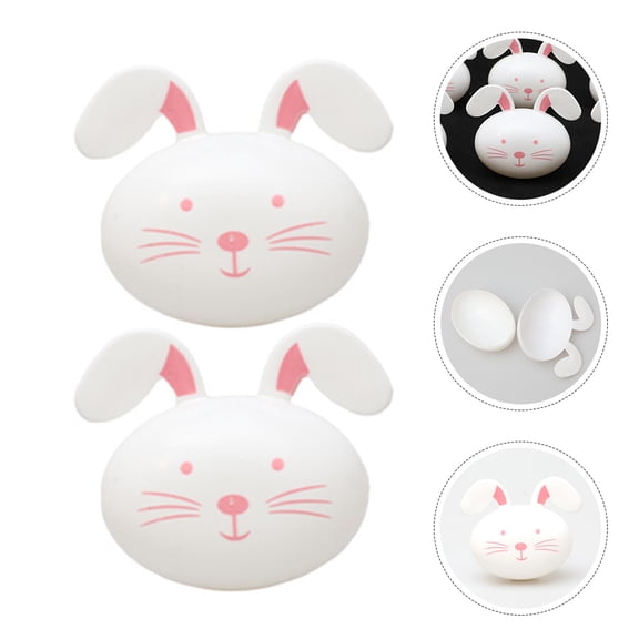 HONMEET Bunny Easter Party Favors for Kids, 6-Piece Plastic Decorations Set, Fun Spring Celebration Raffle Prizes