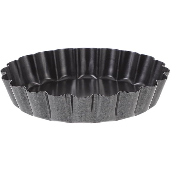 HONMEET Egg Cake Molds Black Carbon Steel DIY Baking Pans Removable Bottom Easy Demold