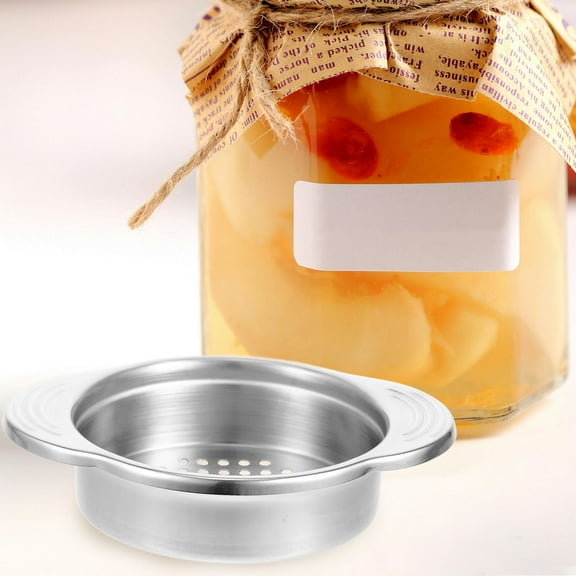 HONMEET Stainless Steel Can Strainer with Ergonomic Handles for Fast and Easy Draining of Oil, Water, and Other Kitchen Liquids