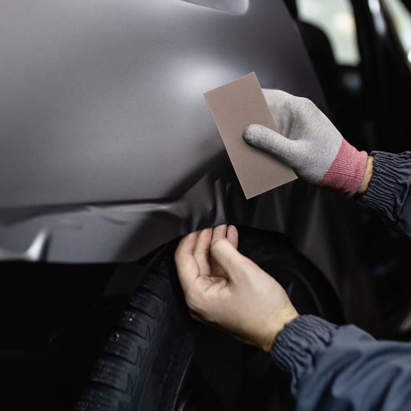 HONMEET Easy Install Grey Fiber Car Wrap Sticker for Interior Dashboard