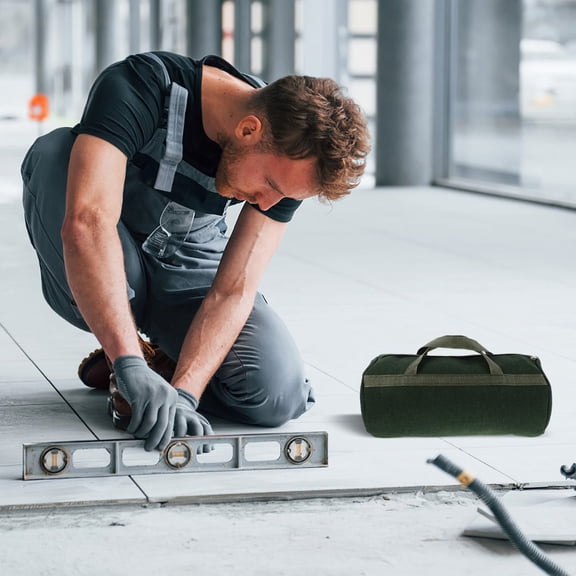 HONMEET Heavy Duty Portable Tool Bag for Electricians and Mechanics, Storage Organizer for Tools