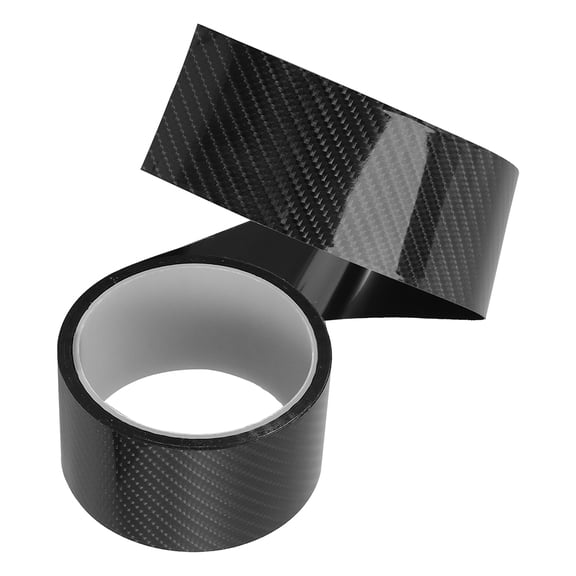 HONMEET 5D Carbon Fiber Vinyl Wrap Film Black PVC Car Door Sill Protector Tape Automotive Wear Resistant 1 Set