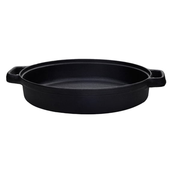 HONMEET Black Cast Iron Cooking Pot, Smooth , Easy to Clean, Fast Heat Distribution, and Versatile Kitchen Essential