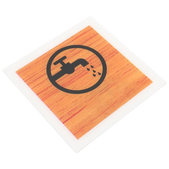 HONMEET Caution Wet Floor Sign Acrylic Yellow Anti Rust Safety for Bathroom 1Pack