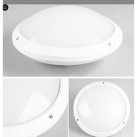 HONMEET Ceiling Light Cover: 10.61" Dome Waterproof Plastic Lampshade Diffuser Round Flush Mount Fixture Replacement Part For Bedroom