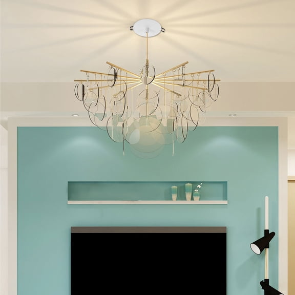 HONMEET Ceiling Light Mounting Bracket White Round Pendant Lamp Canopy for Home Lighting