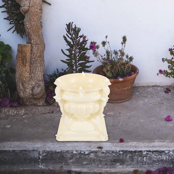 HONMEET Cement Urn Planter Form Flowerpot Mold Concrete DIY European Style 1Pcs