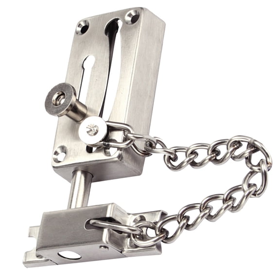 HONMEET Practical Plated Silver Door Chain Lock with Easy Installation for Home