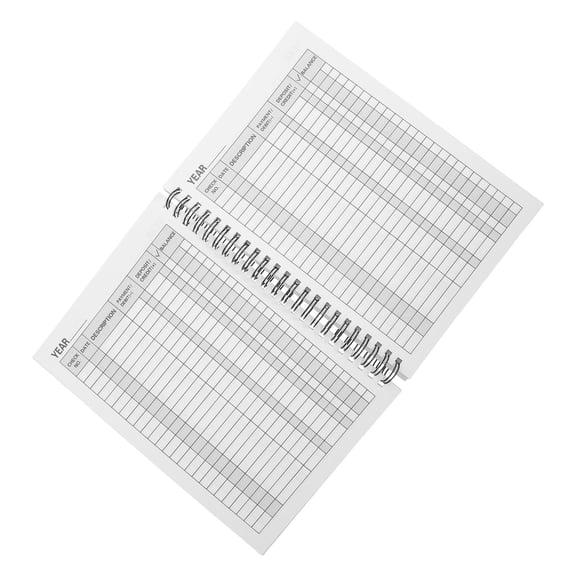 HONMEET Checkbook Register Notebook with Compact Size for Office Desk and Real Time Entries