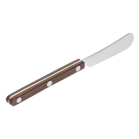 HONMEET Multi-Functional Cheese and Butter Spreader with Brown Handle, Kitchen Tool for Easy Spreading, 1 Piece