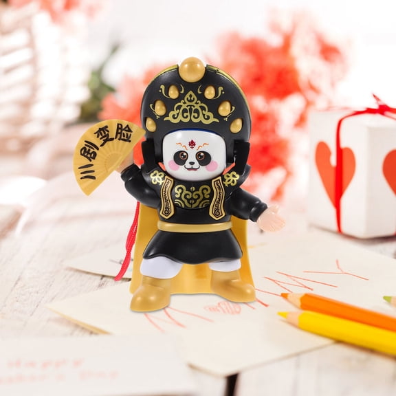 HONMEET Peking Opera Doll Multi-Color Plastic Figurine Collectible Piece for Home Decor and