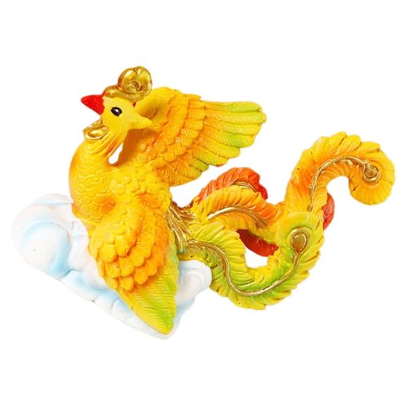 HONMEET Chinese Phoenix Decor Cake Topper Animal Figurines 1Pack