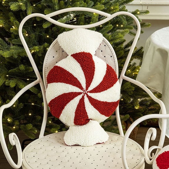 HONMEET Candy Cane Christmas Throw Pillows Multi Decorative for Ring Use