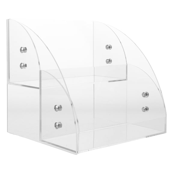 HONMEET Clear Acrylic Facial Mask Storage Box Dispenser for Bathroom Countertop Skincare Organization