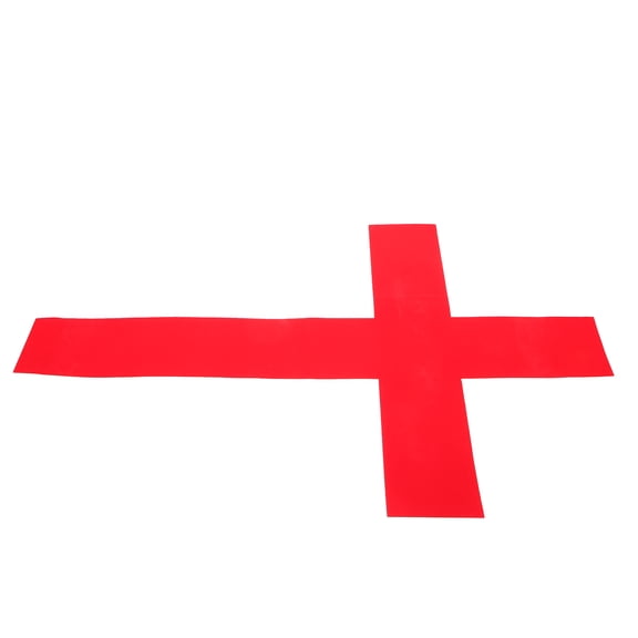 HONMEET Church Wall Decorative Cross Sticker Red Cloth Material for Indoor Party Decor