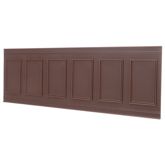 HONMEET Coffee Peel & Stick Flexible Resin Door Molding Trim for Dollhouse Walls and Baseboards Decoration