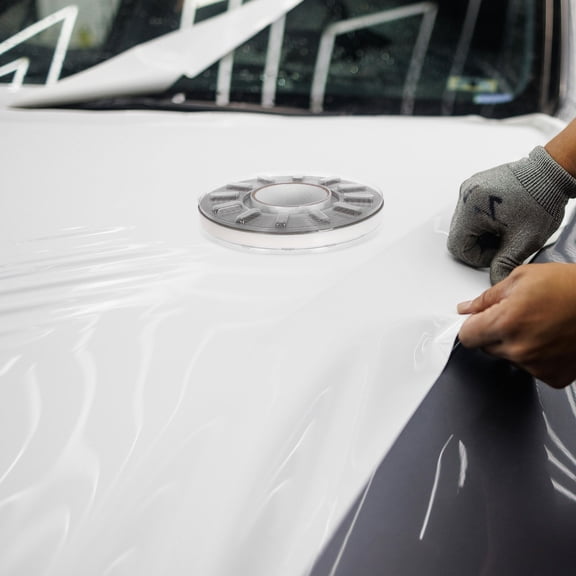 HONMEET Cold Resistant White Edge Cutting Tape for Car Vinyl Wraps with Wire for Clean Paint Lines