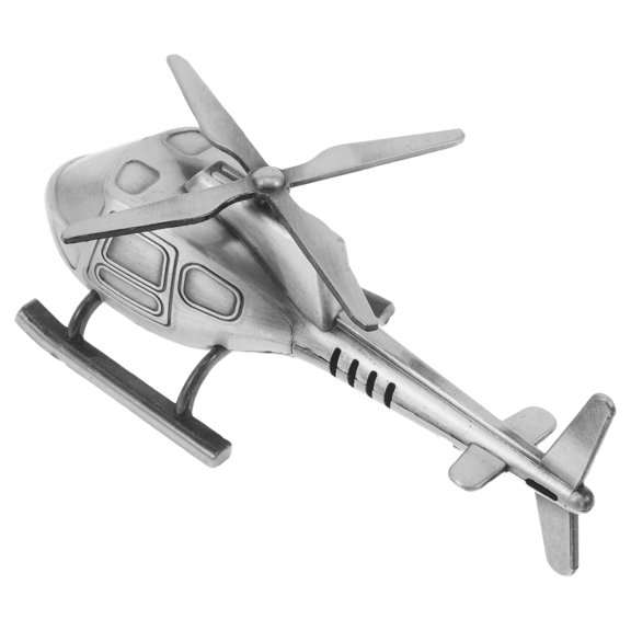 HONMEET Collectible Alloy Helicopter Model with Fine Craftsmanship for Home Decor and Office Display