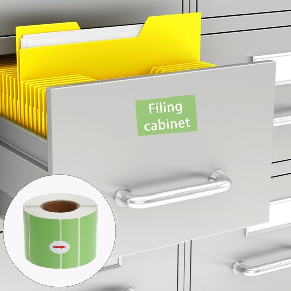 HONMEET Colored Thermal Labels Waterproof Rectangle Roll for Milk Tea Shop Use
