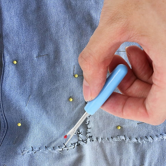 HONMEET Seam and Thread Remover with Metal and Plastic Handle for Sewing and Crafting