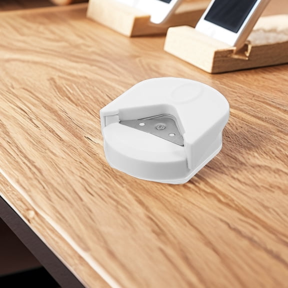 HONMEET White Compact Corner Trimmer for Business Cards, Photos, Cardstock, Scrapbooking and Craft Projects
