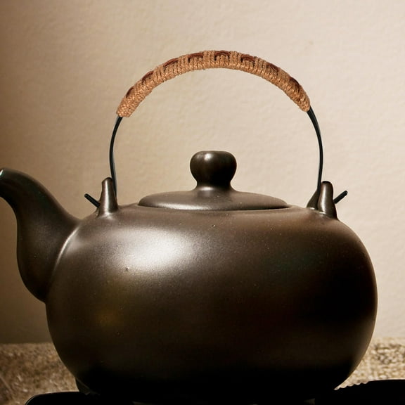 HONMEET Convenient Teapot Handle Multi Iron Hemp Rope Heat Resistant for Home