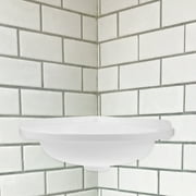 HONMEET Corner Wall Mount Sink White Plastic for Compact Bathrooms and Balconies