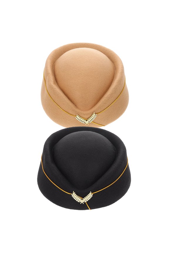 Women Hostess Caps Costume Accessory Stylish Design 2Pcs