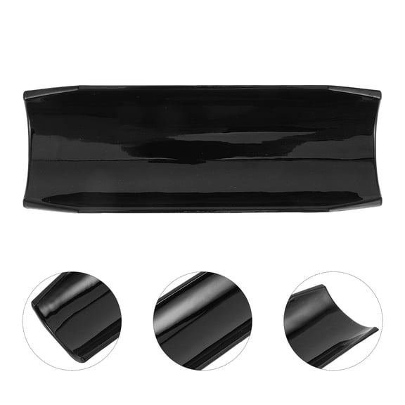 HONMEET Countertop Rolling Pin Organizer Rack in Black Plastic for Dough and Pastry