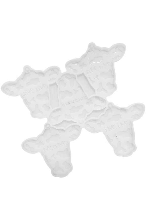 key pendant molds Key Ring Pendant Mold White 1Pack