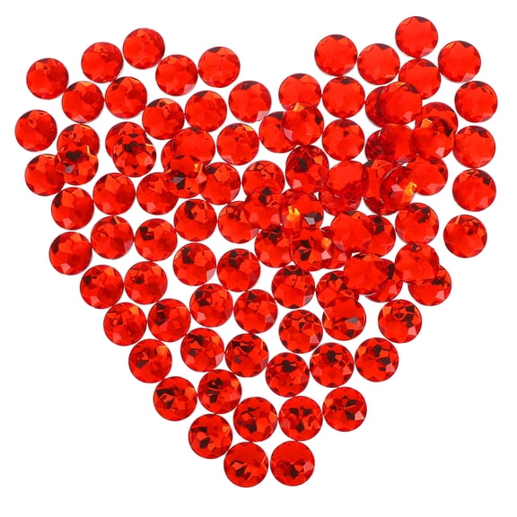 HONMEET Crafts Rhinestones Transparent Round Crystal Rhinestones for Parties Performances Accessories 100PCS