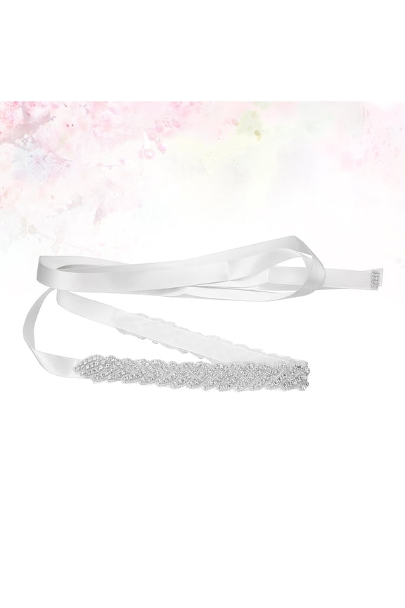Crystal Belt for Formal Dress 1Pack Bridal Accessory for Bridesmaids