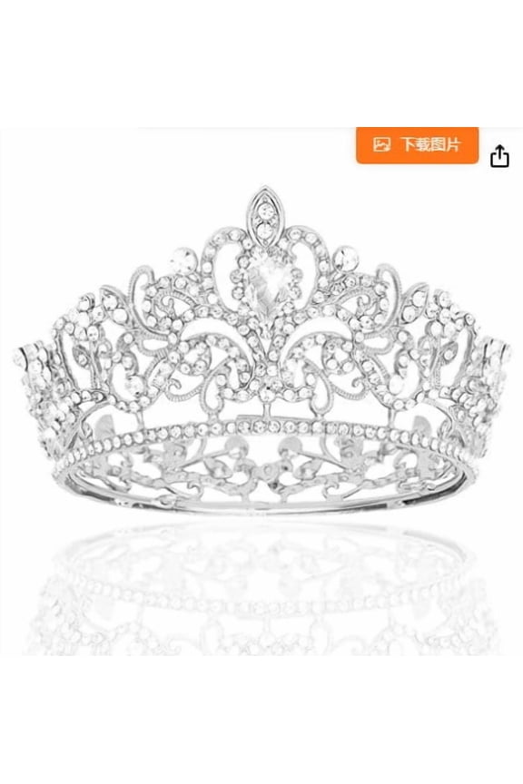 Crystal Wedding Tiara Royal Queen Crown Headband Rhinestone Princess Headpieces Hair Accessories for Bridal Birthday Party