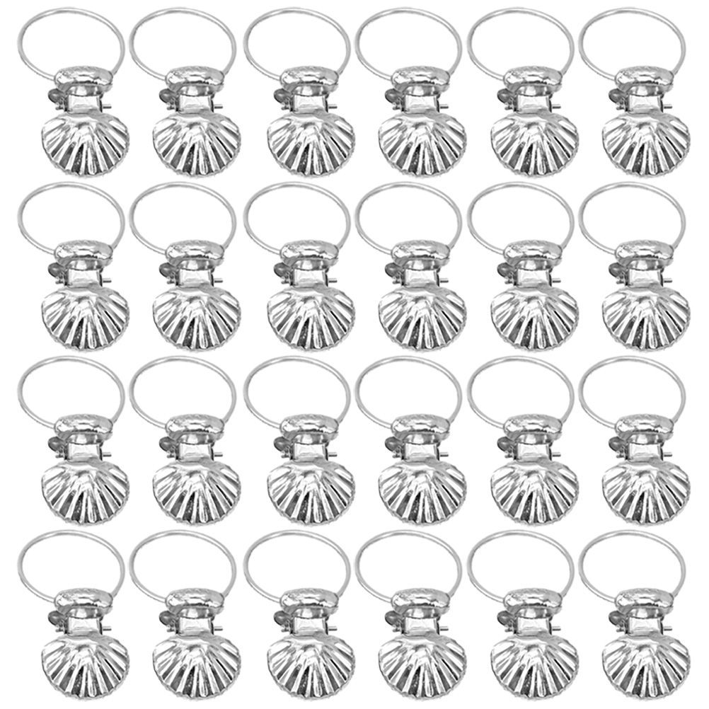 HONMEET Curtain Hardware 50Set Metal Clips with Shell Design for Cafe ...