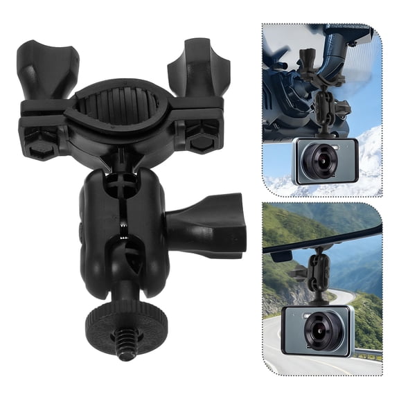 HONMEET Adjustable Arm Rearview Camera Mount Bracket Compatible with Mirror Dashcams for Car Safety and Easy Installation