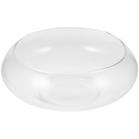 HONMEET Clear Glass Hydroponic Container Small Succulent Planter for Office and Home