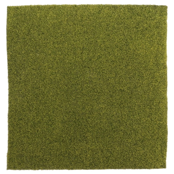 HONMEET Fake Grass Mat Olive Green Artificial Turf for Craft Ornament and Festival Display