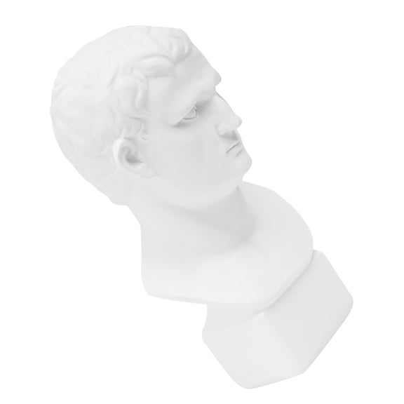 HONMEET White Resin Bust Figurine Modern Home Office Tabletop Adornment