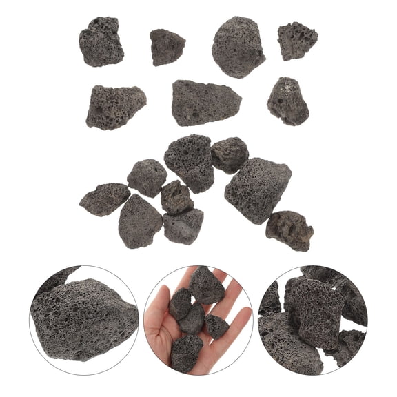 HONMEET Decorative Volcanic Rock for Fish Tank and Flower Pot Water Splash Reduction